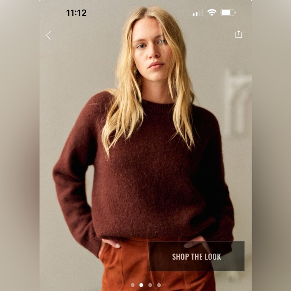 Sezane Amiel Mocha Size XS. BNWT